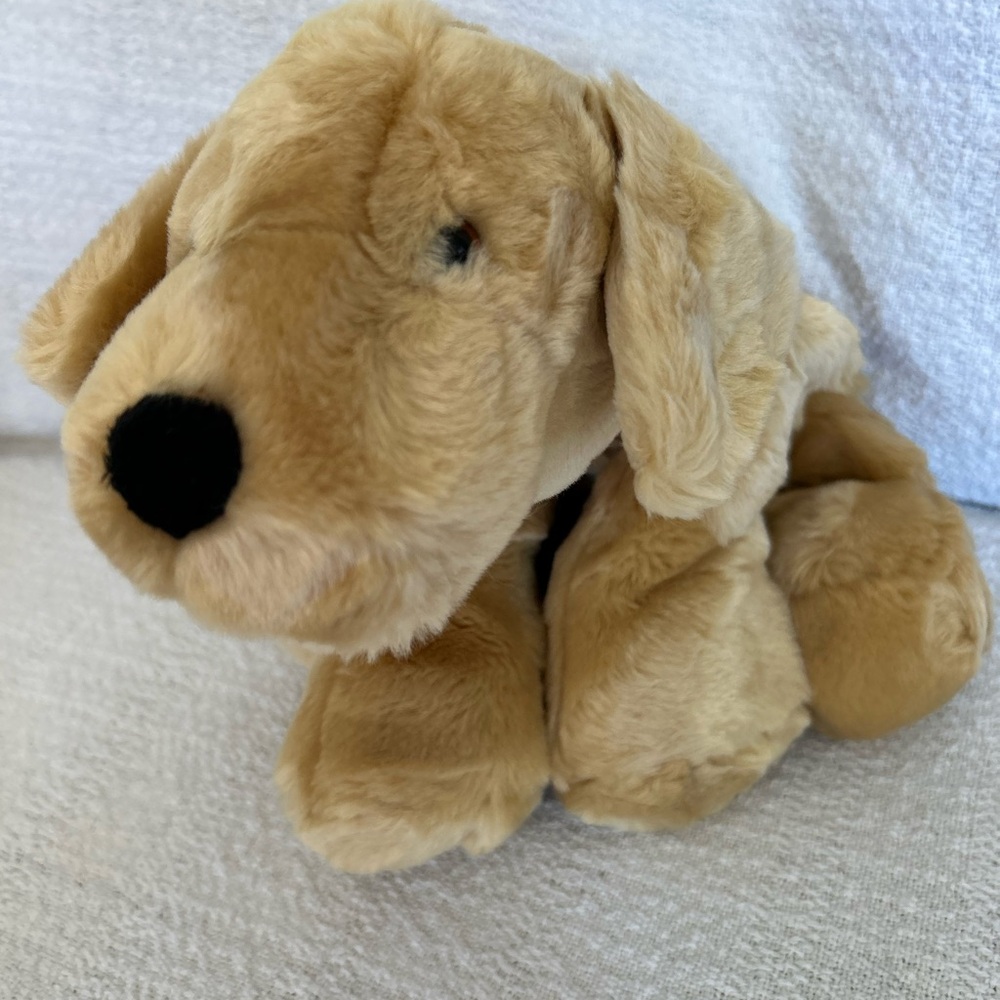 Plush Tan Golden Retriever Dog Toy